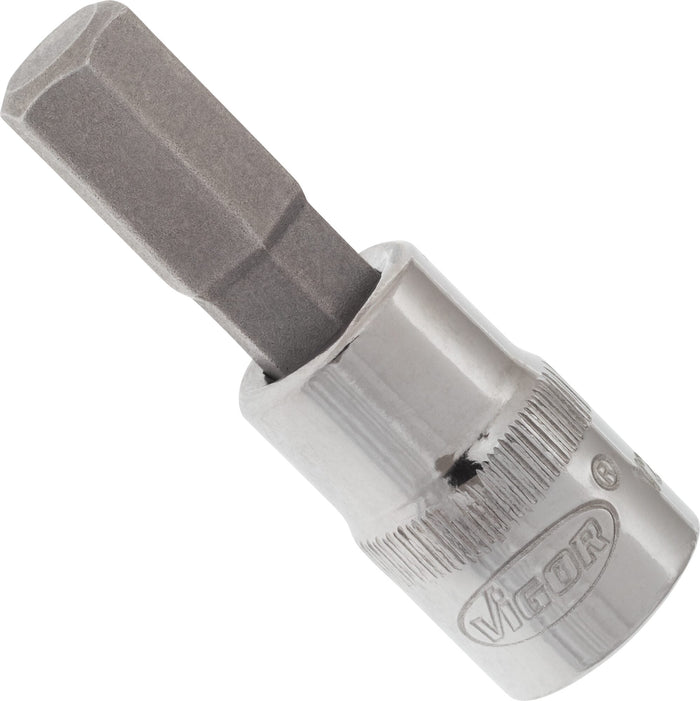 Vigor 1/4in Drive Hex Socket Bit V2434N 7mm
