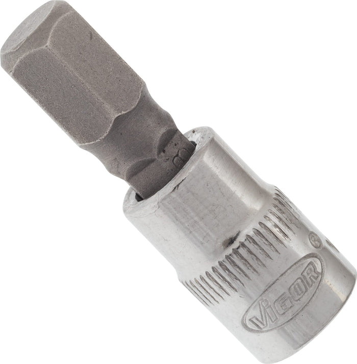Vigor 1/4in Drive Hex Socket Bit V2435N 8mm