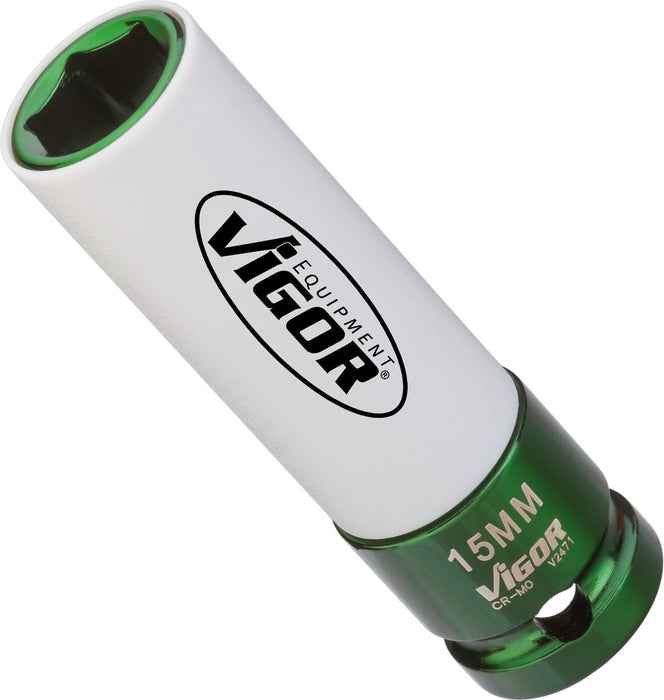 Vigor 1/2in Drive 15mm Impact Socket V2471