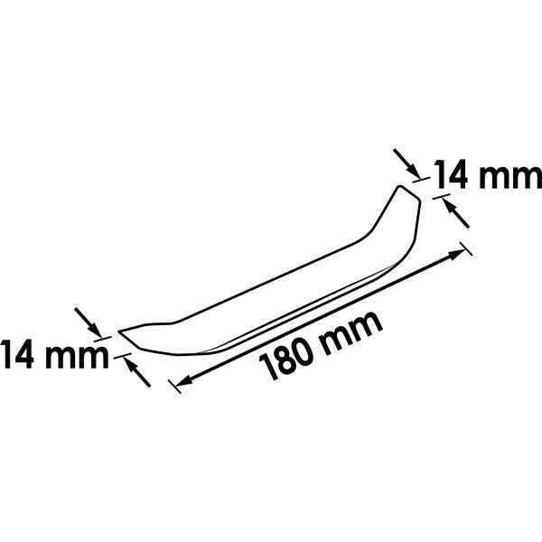 Vigor Release Lever Blunt Angled on Both Sides V2493 20mm