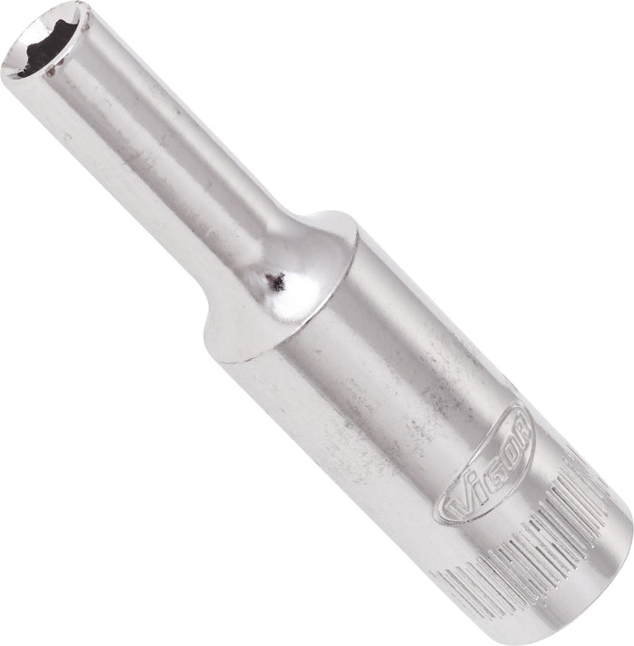 Vigor 1/4in Drive 6 Point Deep Socket V2533N 4mm