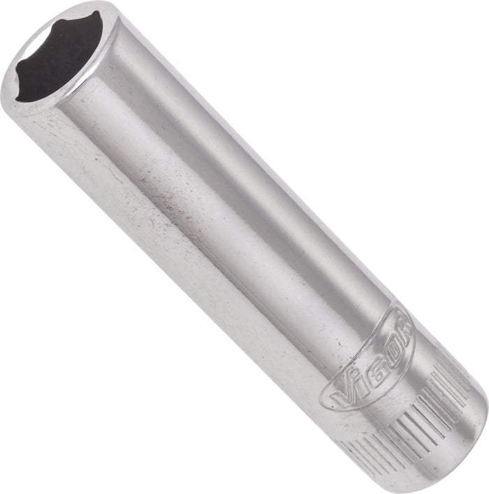 Vigor 1/4in Drive 6 Point Deep Socket V2537N 8mm