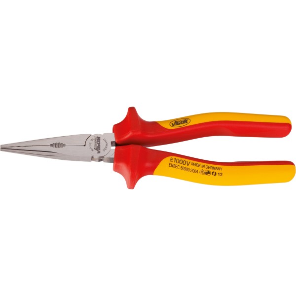 Vigor VDE 200mm Snipe Nose Pliers V2630