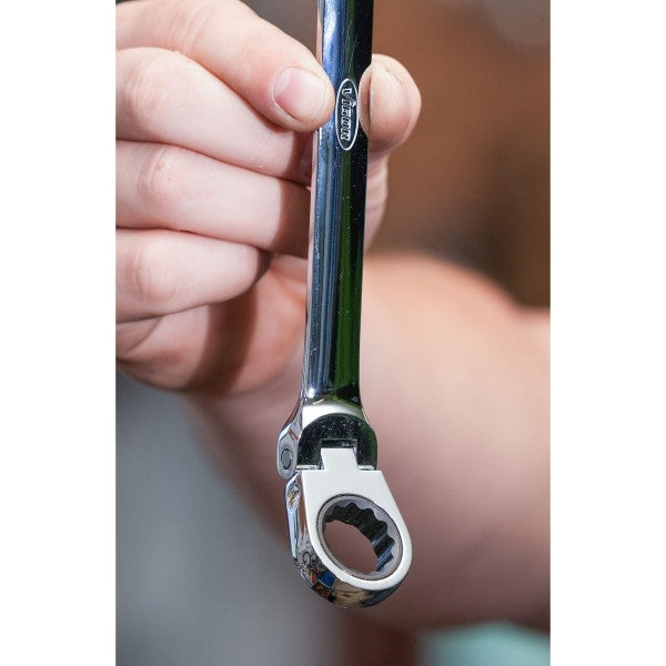 Vigor 9mm Ratcheting Combination Wrench with Hinge V2805