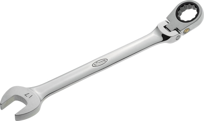 Vigor 17mm Ratcheting Combination Wrench with Hinge V2813