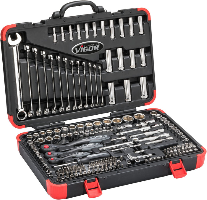 Vigor 212 Piece Socket Set V3277N
