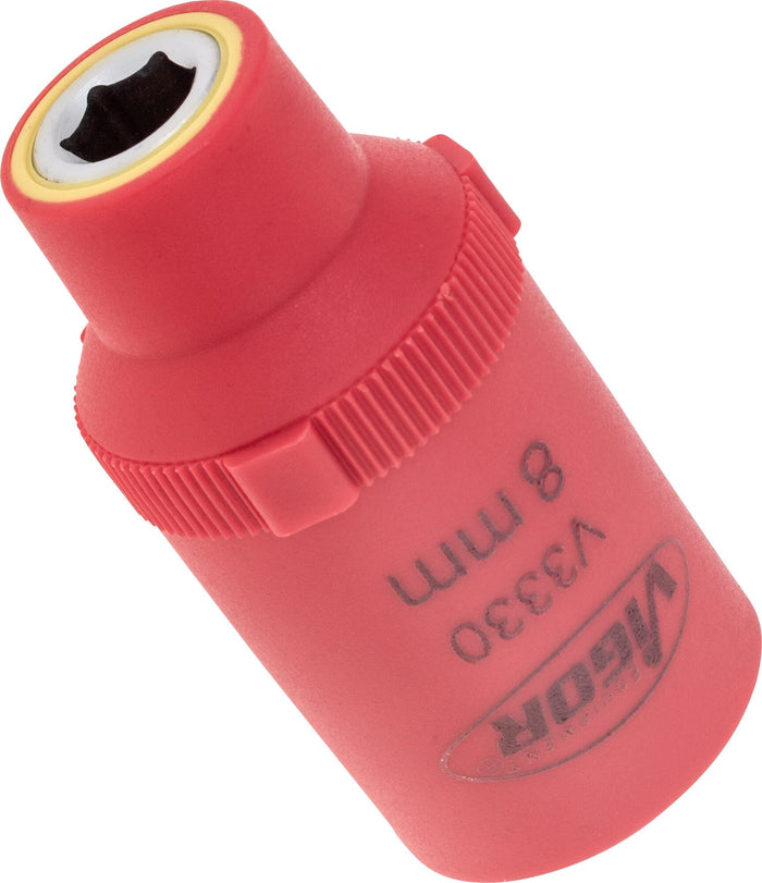 Vigor VDE 1/2in Drive Hex Socket V3330 8mm