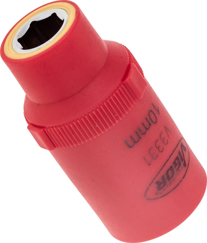 Vigor VDE 1/2in Drive Hex Socket V3331 10mm