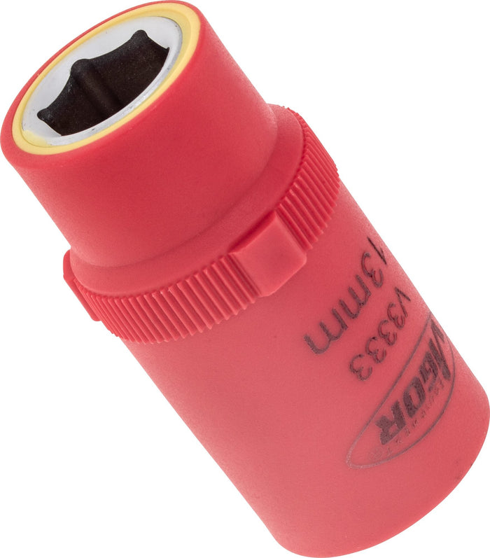 Vigor VDE 1/2in Drive Hex Socket V3333 13mm