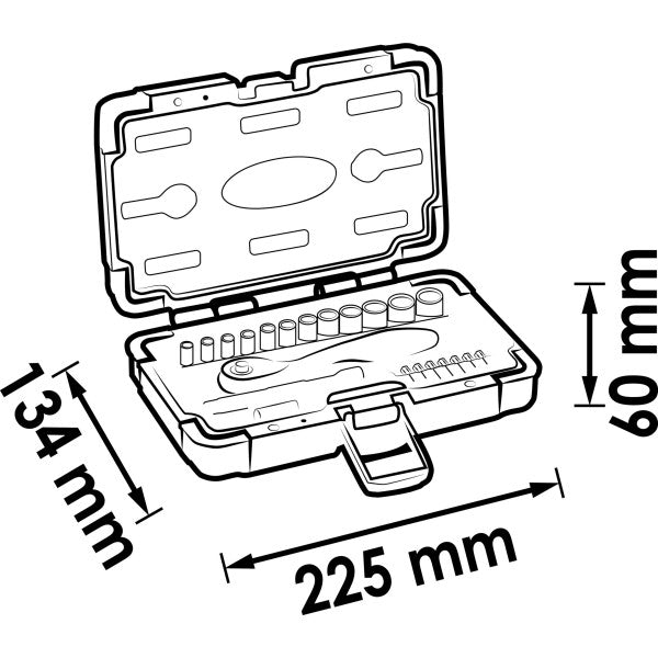 Vigor 23 Pce 1/4in Drive Socket Set V3734N