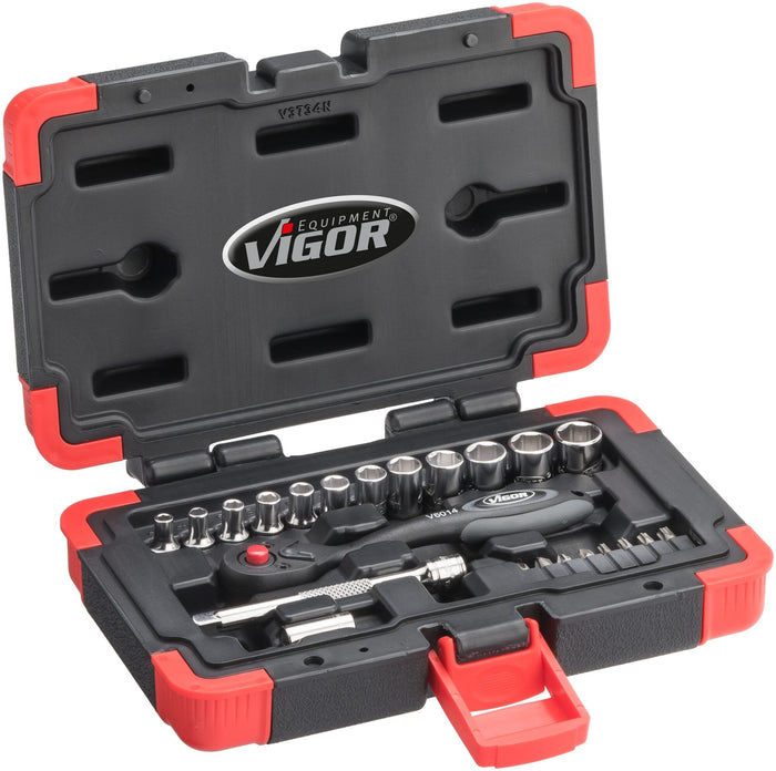 Vigor 23 Pce 1/4in Drive Socket Set V3734N
