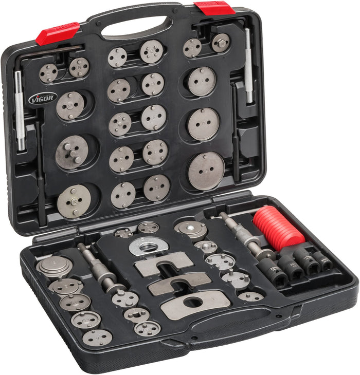 Vigor 50 Piece Brake Piston Readjusting Tool Set V3760N