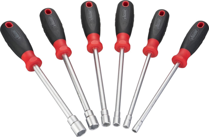 Vigor 6 Pce Hex Nut Driver Set V4199 Size 6 7 8 10 12 13mm For Sale Online Mektronics