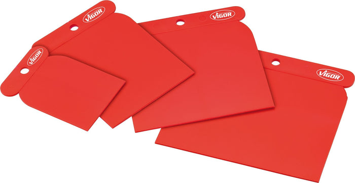 Vigor 4 Pce Set of Japan Spatulas Plastic V4278