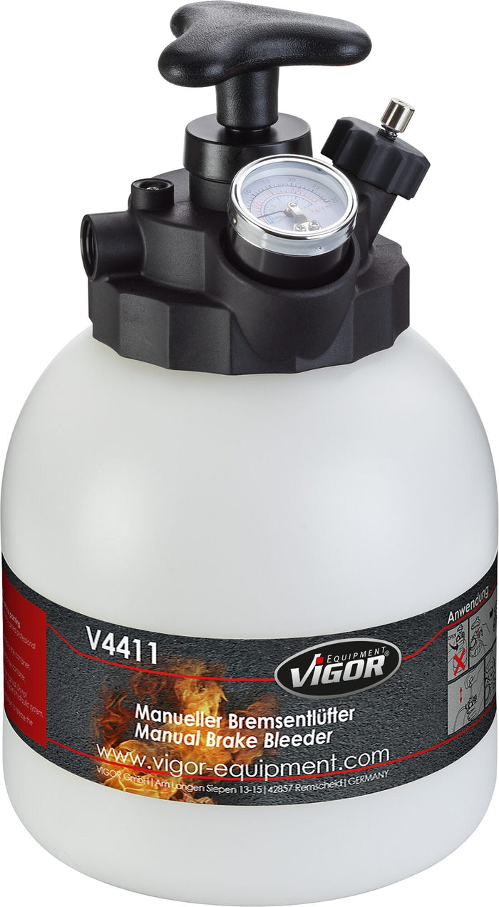 Vigor 5 Piece Brake Bleeder Set 3 l  Manual V4411