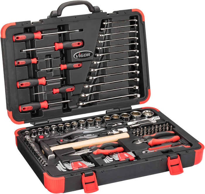 Vigor 95 Piece Tool Case Tool Case Universal Tool Kit V4425N