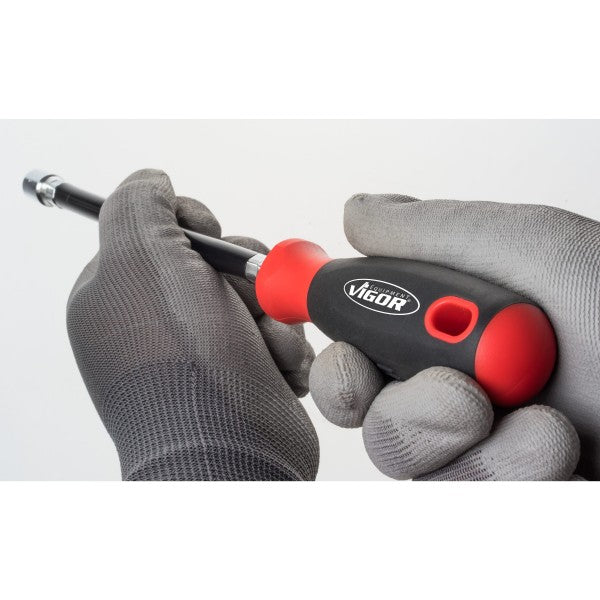 Vigor Flexible Screwdriver V4666 Outside Hexagon Profile 8mm