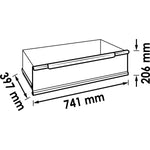 Vigor Drawer High 741 x 397 x 206mm for Series XL Special V4814-1