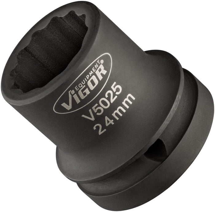 Vigor 3/4in Drive 24mm Impact Socket V5025