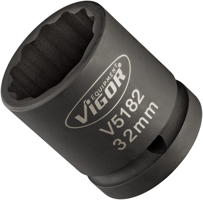Vigor 3/4in Drive 32mm Impact Socket V5182