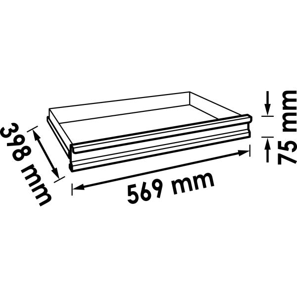 Vigor Drawer Flat 569 x 398 x 75mm for Series M V5489-4