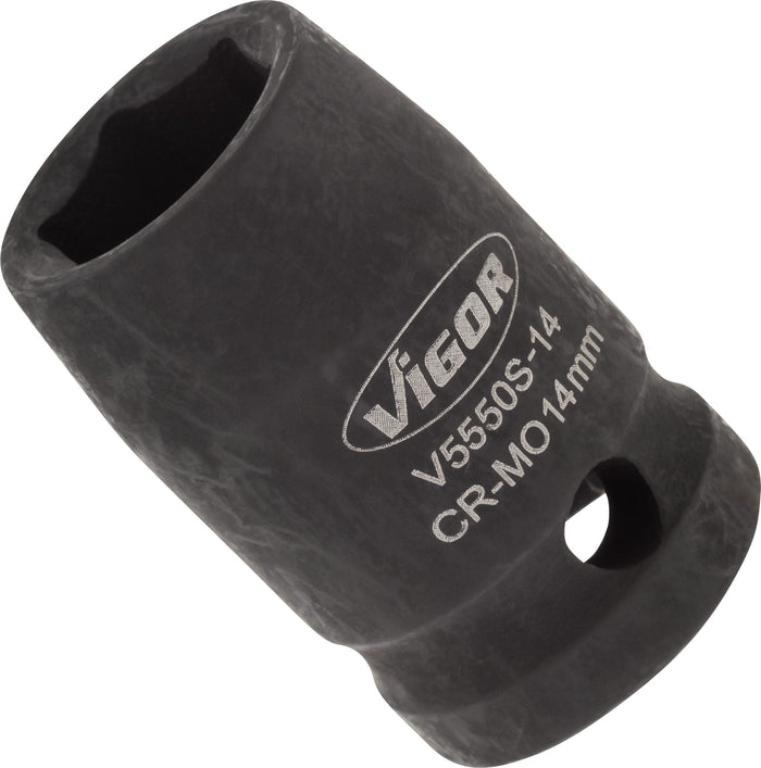 Vigor 1/2in Drive 14mm Impact Socket V5550S-14