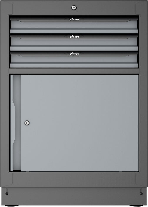 Vigor 3 Drawer Lower Cabinet 676mm V6000-030