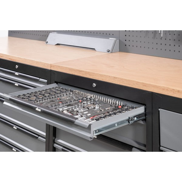 Vigor 172 Piece Socket Tool Set V4188 Modular Insert Tray