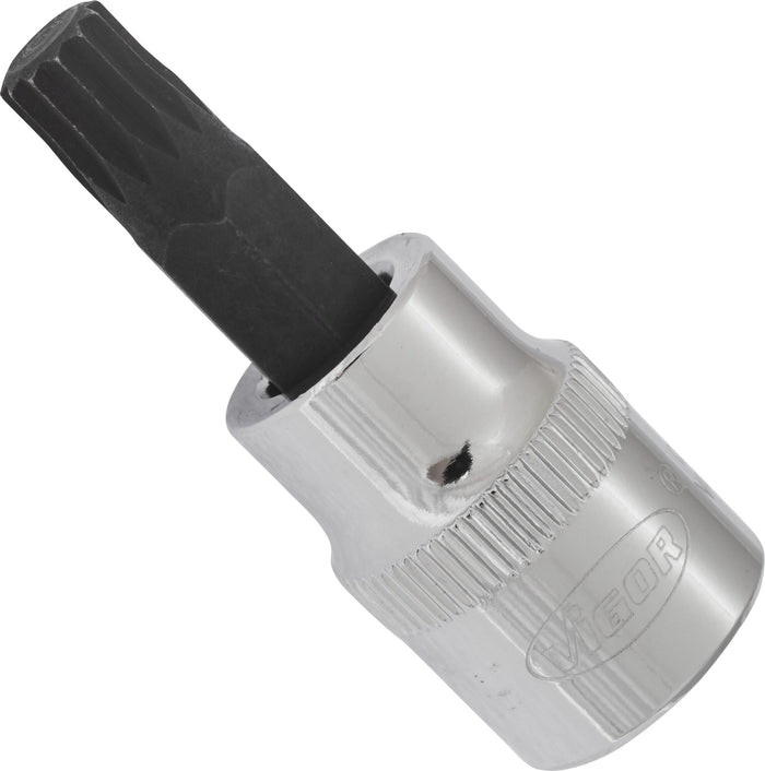 Vigor 3/8in Drive Socket Bit for Screws with Internal Serration (XZN) V6108 M8