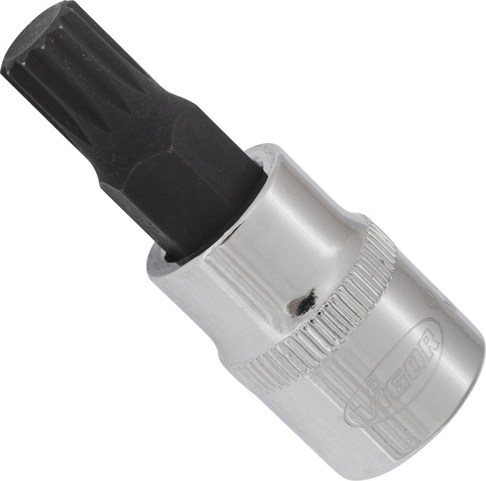 Vigor 3/8in Drive Socket Bit for Screws with Internal Serration (XZN) V6109 M9