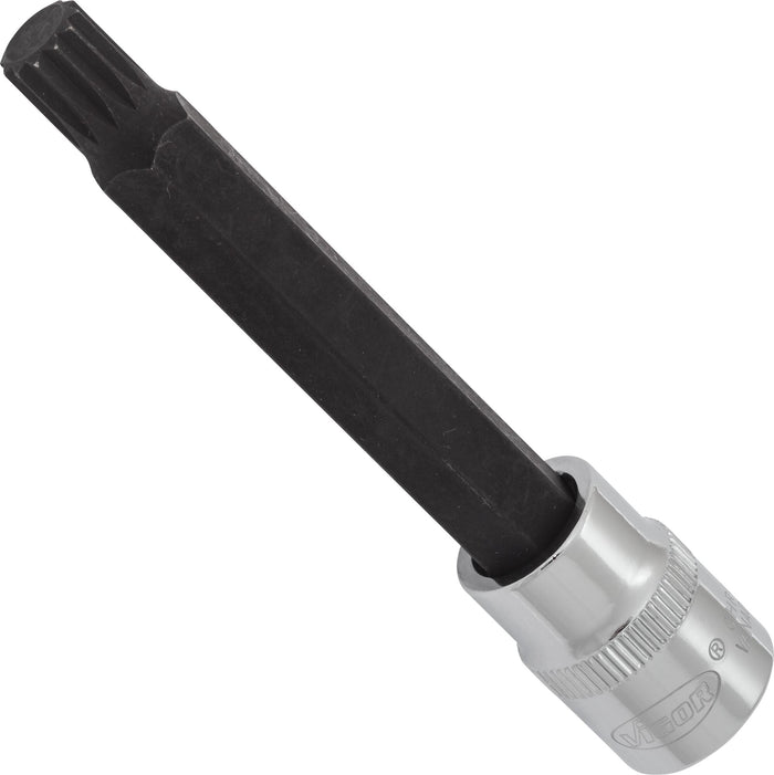 Vigor 3/8in Drive Socket Bit for Screws with Internal Serration (XZN) V6117 M9