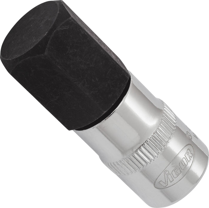 Vigor 3/8in Drive Hex Socket Bit V6139 17mm