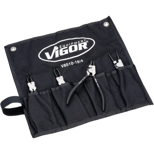 Vigor 4 Pce Circlip Pliers Set 180mm V6510-19/4