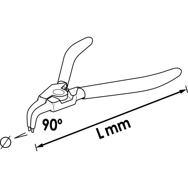 Vigor Circlip Pliers V6510B-10 140mm