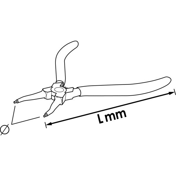 Vigor Circlip Pliers V6510C-40 230mm