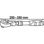 Vigor V6638N Telescopic Reversible Ratchet with Hinge Joint