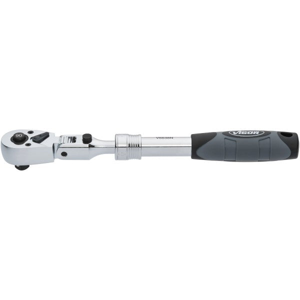 Vigor V6638N Telescopic Reversible Ratchet with Hinge Joint