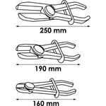 Vigor 3 Pce Flexible Hose Clamp Set V6799