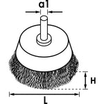 Vigor Cup Brush 50mm Coarse V6800-50