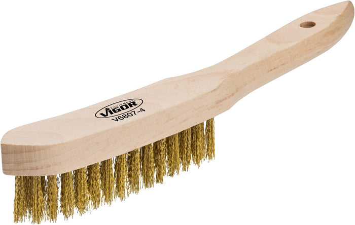 Vigor Brass Wire Brush 4 Rows V6807-4