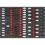 Vigor V4481-XXL/929 Tool Trolley Series XXL Stainless Steel Worktop with Tool Assortment, 929 Piece