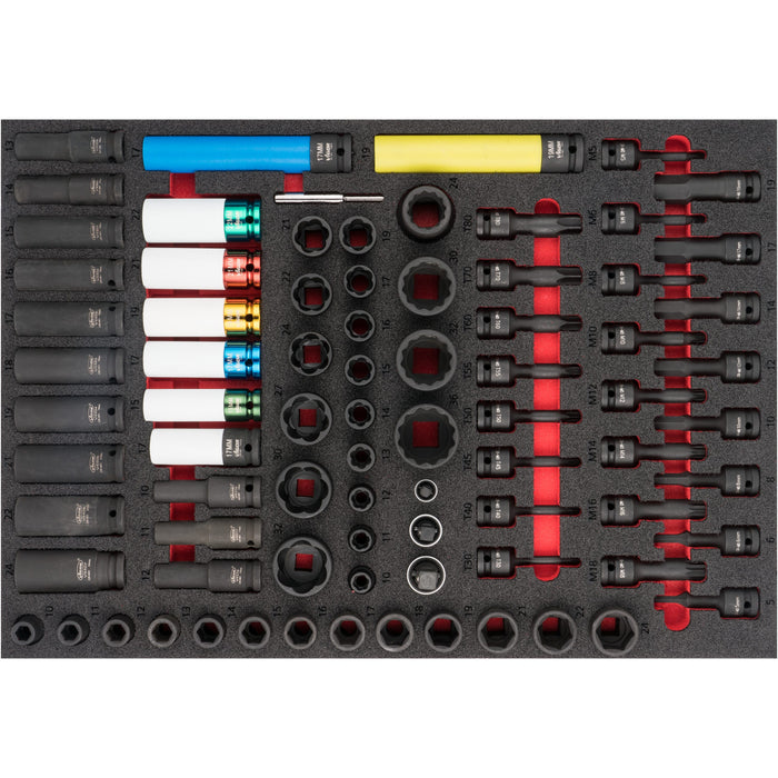 Vigor V4481-XXL/929 Tool Trolley Series XXL Stainless Steel Worktop with Tool Assortment, 929 Piece