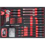 Vigor V4481-XXL/929 Tool Trolley Series XXL Stainless Steel Worktop with Tool Assortment, 929 Piece
