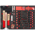 Vigor V4481-XXL/929 Tool Trolley Series XXL Stainless Steel Worktop with Tool Assortment, 929 Piece