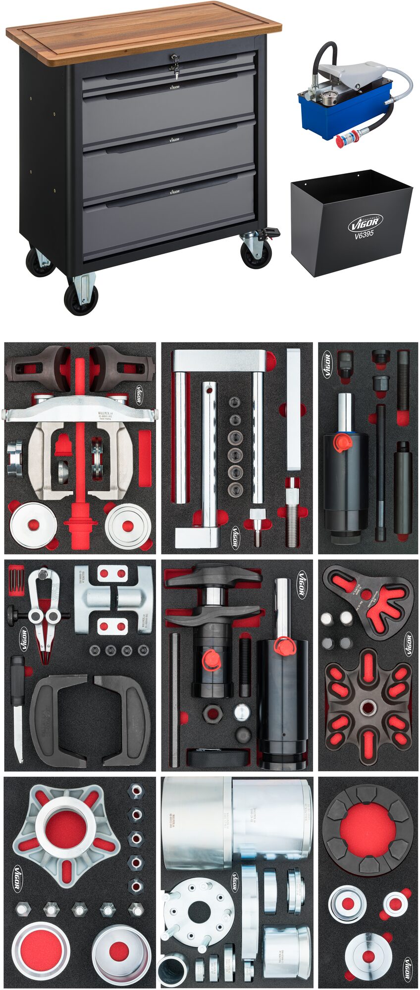 Vigor Mobile Work Bench Series XL With Specialty Tool Assortment V7276 ...