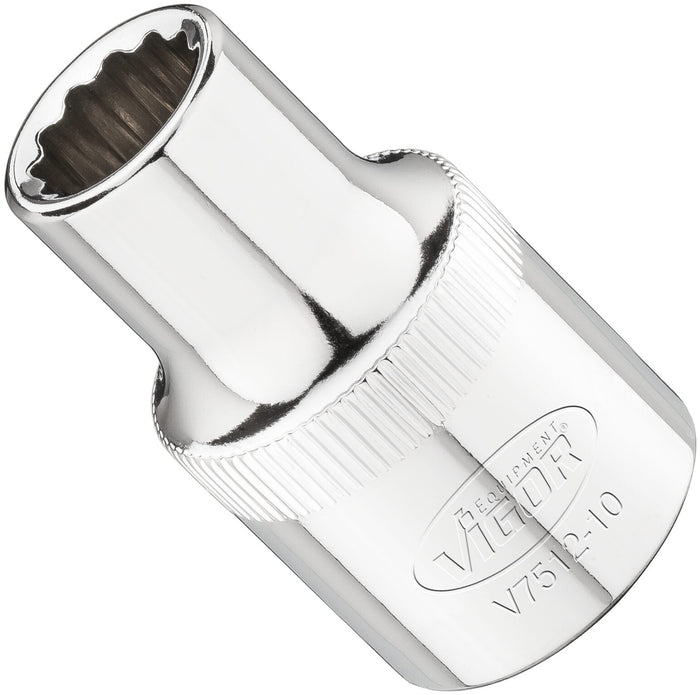 Vigor 1/2in Drive 10mm 12 Point Socket V7512-10