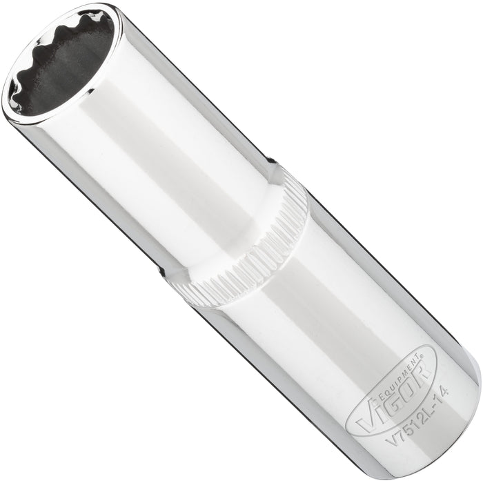 Vigor 1/2in Drive 14mm 12 Point Socket V7512L-14
