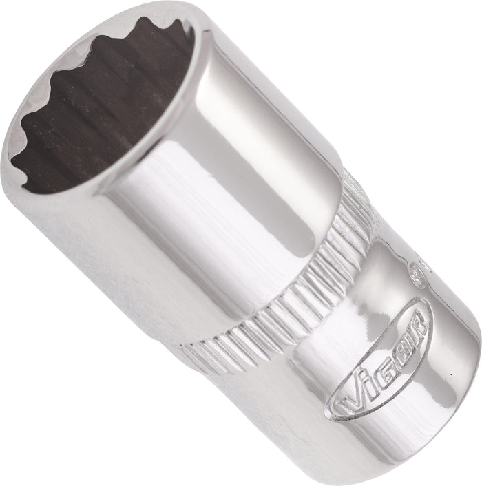 Vigor 1/4in Drive 10mm 12 Point Socket V7514-10