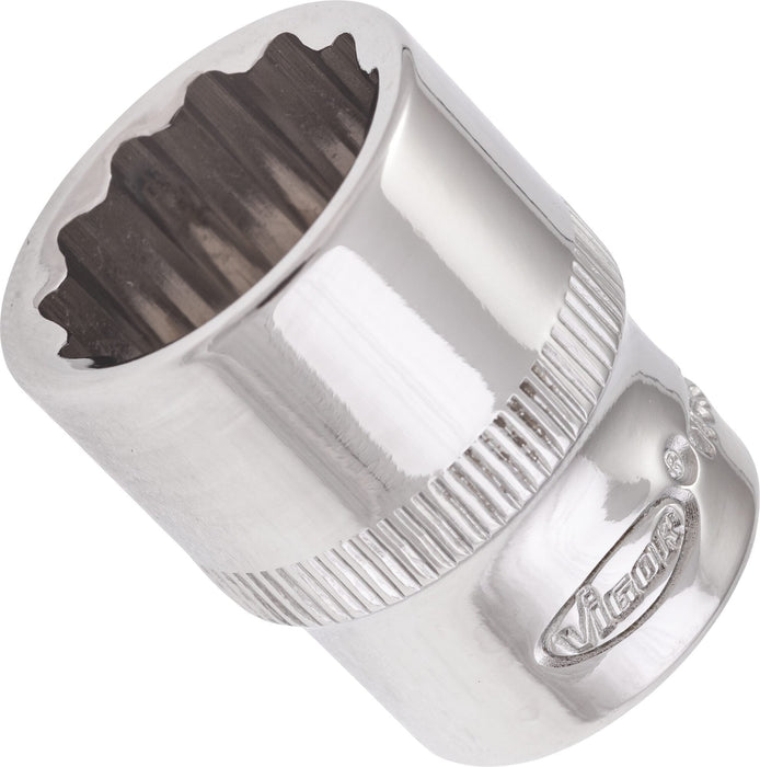 Vigor 1/4in Drive 14mm 12 Point Socket V7514-14