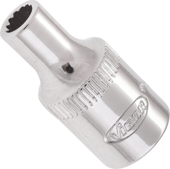 Vigor 1/4in Drive 4mm 12 Point Socket V7514-4